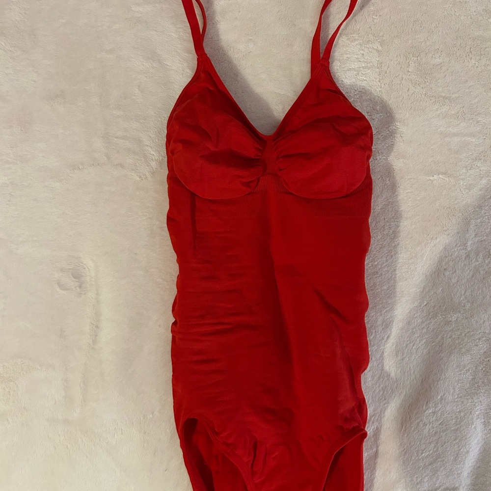 Red One-Piece body suit